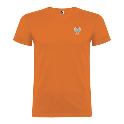 Werbeartikel Beagle T-Shirt für Kinder | orange | mit Logo bedrucken