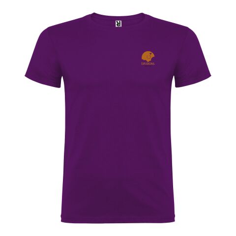 Werbeartikel Beagle T-Shirt für Kinder – lila – 11/12 – mit Logo bedruckt