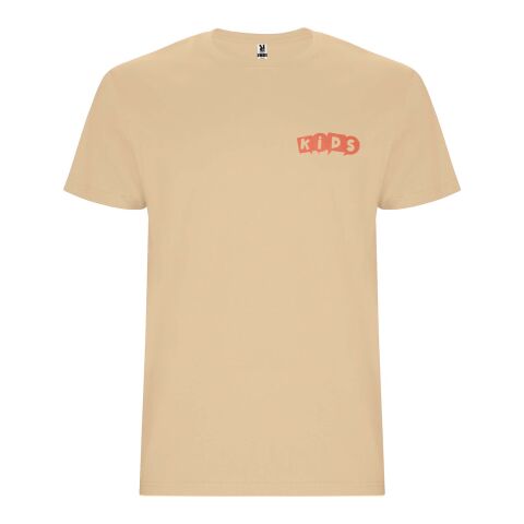 Werbeartikel Stafford T-Shirt für Kinder – Angora – 7/8 – mit Logo bedruckt