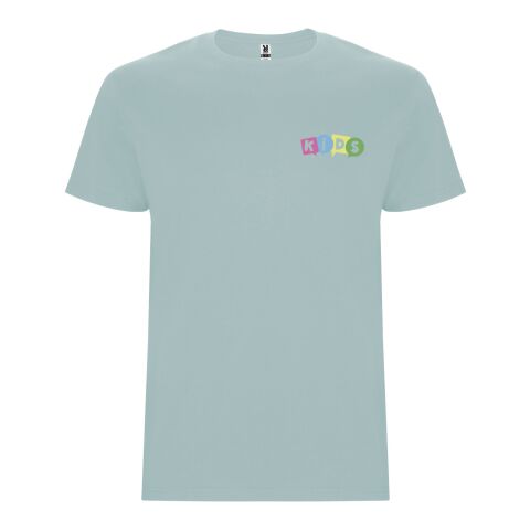 Werbeartikel Stafford T-Shirt für Kinder – washed blue – 11/12 – mit Logo bedruckt