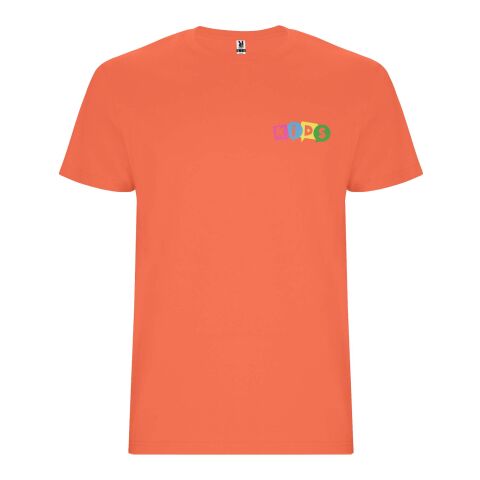 Werbeartikel Stafford T-Shirt für Kinder – koralle – 11/12 – mit Logo bedruckt
