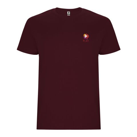 Werbeartikel Stafford T-Shirt für Kinder – garnet – 5/6 – mit Logo bedruckt