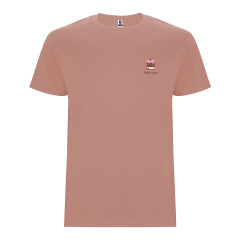 Werbeartikel Stafford T-Shirt für Kinder – clay orange – 5/6 – mit Logo bedruckt