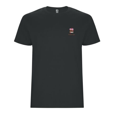 Werbeartikel Stafford T-Shirt für Kinder | Dark Lead | mit Logo bedrucken