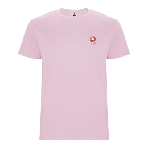 Werbeartikel Stafford T-Shirt – hellrosa – mit Logo bedruckt 48h Express-Druck für Kinder Gr. 3/4