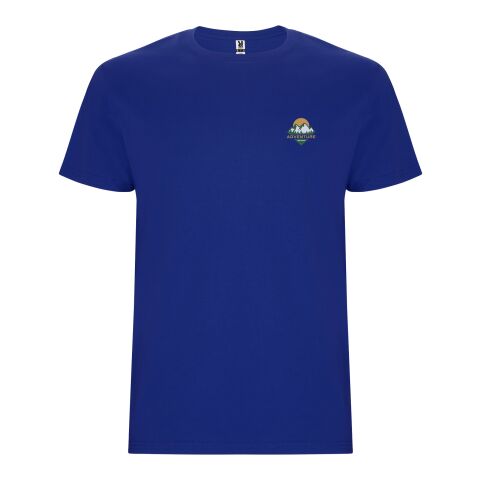 Werbeartikel Stafford T-Shirt für Kinder – royalblau – 3/4 – mit Logo bedruckt
