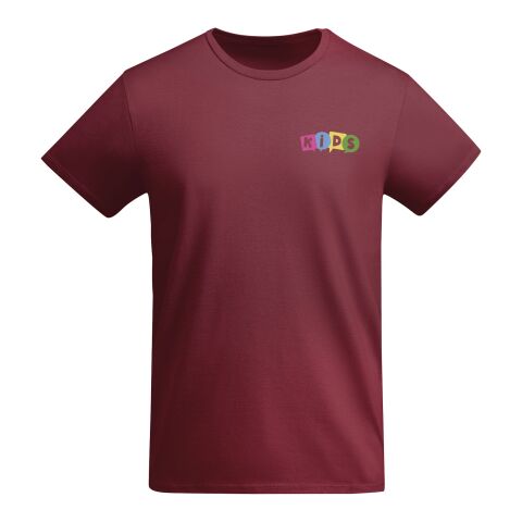 Werbeartikel Breda T-Shirt für Kinder – garnet – 7/8 – mit Logo bedruckt