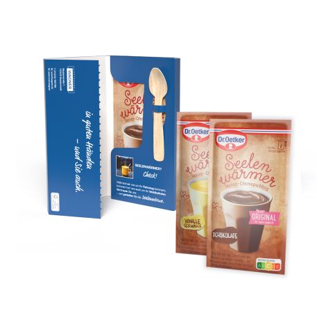 Dr. Oetker Tassenpudding in Mailingmappe