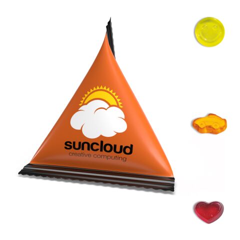 Mini Tetraeder Gummibärchen vegan transparent | ohne Werbeanbringung