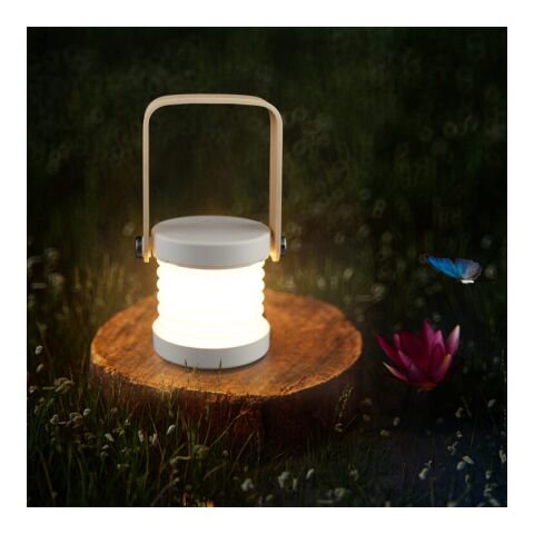 Coollux Multifunktions-LED-Lampe mit Bambusgriff Weiss | ohne Werbeanbringung | Nicht verfügbar | Nicht verfügbar