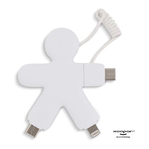 2064 | Xoopar Buddy Eco GRS Charging Cable Weiss | ohne Werbeanbringung | Nicht verfügbar | Nicht verfügbar | Nicht verfügbar