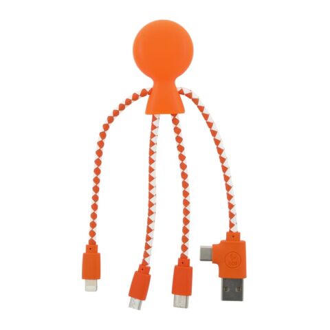 Werbeartikel 2081 | Xoopar Mr. Bio Charging cable – orange – mit Logo bedruckt