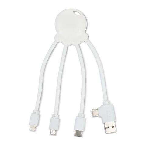 4009| Xoopar Eco Octopus Ladekabel Weiss | ohne Werbeanbringung | Nicht verfügbar | Nicht verfügbar