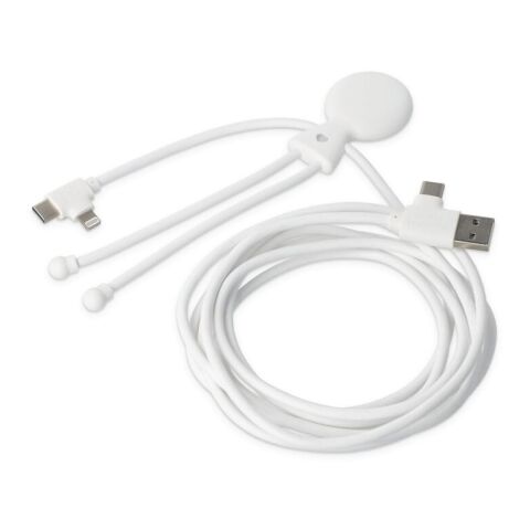 2092 - Xoopar Herr Bio Lang 60W PD Multi-Ladekabel 2 Meter Weiss | ohne Werbeanbringung | Nicht verfügbar | Nicht verfügbar