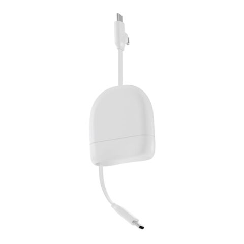 Xoopar ICE-R Einziehbares USB-C- und Lightning-Kabel 60 W 1 Meter Weiss | ohne Werbeanbringung | Nicht verfügbar | Nicht verfügbar