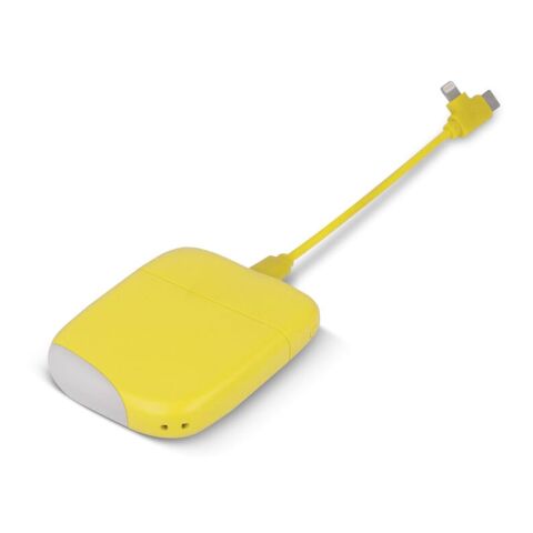 Werbeartikel Xoopar ICE P Powerbank 5000mAh – gelb – mit Logo bedruckt