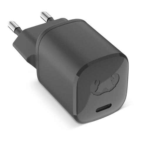 Werbeartikel 2WC20 I Fresh & Rebel USB-C Mini Charger USB-C PD // 20W – dunkelgrau – mit Logo bedruckt
