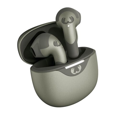 Werbeartikel 3TW2200 I Fresh 'n Rebel Twins Blaze - True Wireless earbuds with ENC – dried green – mit Logo bedruckt