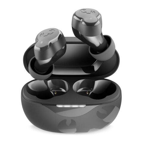 Mitarbeitergeschenk Fresh 'n Rebel Twins Breez True Wireless Earbuds – dunkelgrau – mit Logo bedruckt TWS In-Ear Bluetooth Kopfhörer