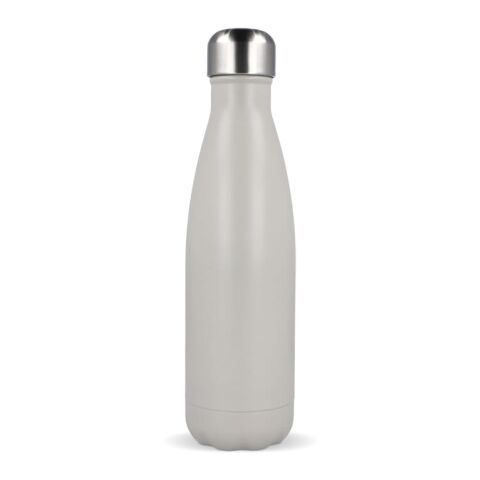 Werbeartikel Edelstahl Trinkflasche 500 ml Sagaform Nils pulverbeschichtet doppelwandig vakuumisoliert – Beige – mit Logo bedruckt