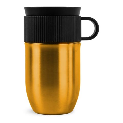 Werbeartikel Sagaform Ted isolierter Becher, 280 ml auslaufsicher und spülmaschinenfest – gold – mit Logo bedruckt