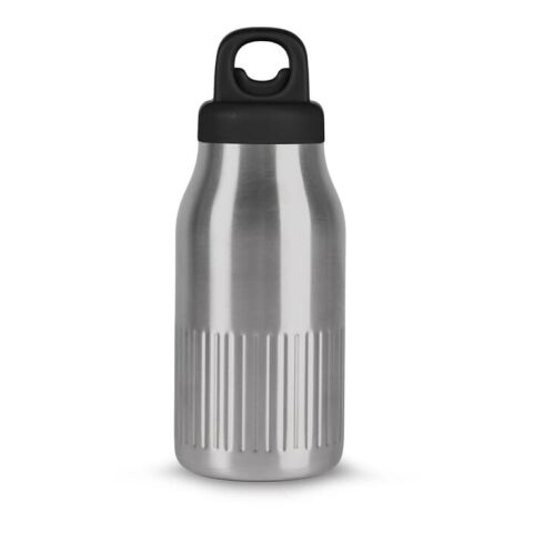 Werbeartikel Sagaform Truls 500ml Isolierflasche recycelter Edelstahl Kupfer-Vakuum Klickverschluss spülmaschinenfest – silber – mit Logo bedruckt