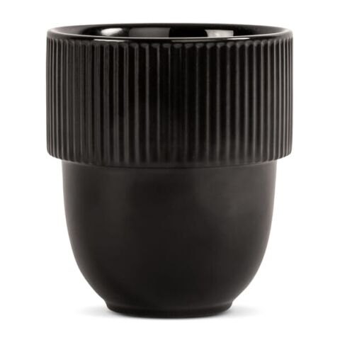 Werbeartikel Sagaform Inka Tasse 270 ml – schwarz – mit Logo bedruckt