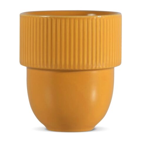 Werbeartikel Sagaform Inka Tasse 270 ml – gelb – mit Logo bedruckt