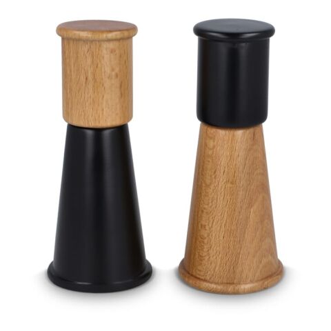 Sagaform "Gurken" Salz- und Pfeffermühle Set klein, 15 cm schwarz | ohne Werbeanbringung | Nicht verfügbar | Nicht verfügbar