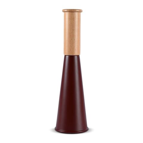 Werbeartikel Sagaform "Gurken" Salz- oder Pfeffermühle 32cm Buchenholz Keramikmahlwerk Design Daniel Enoksson – Dunkelrot – mit Logo bedruckt
