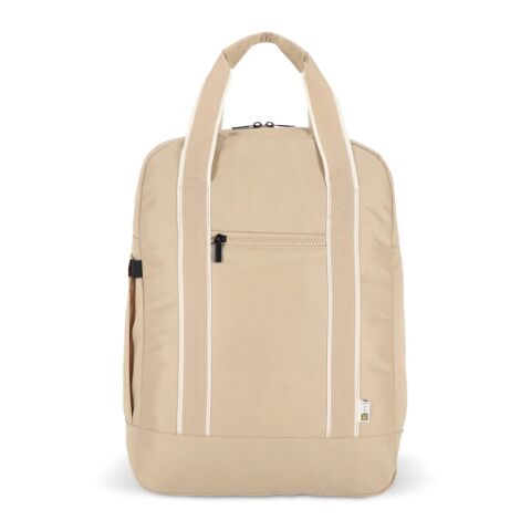 Werbeartikel InSideOut R-PET-Rucksack Koli – Ecru – mit Logo bedruckt