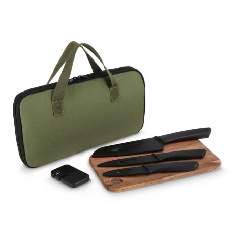 InSideOut 6-teiliges Messerset Chef on the Go Dunkelgrün | ohne Werbeanbringung | Nicht verfügbar | Nicht verfügbar