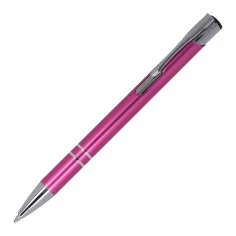 Werbeartikel Alicante matt R-AL blaue Tinte – rosa – mit Logo bedruckt