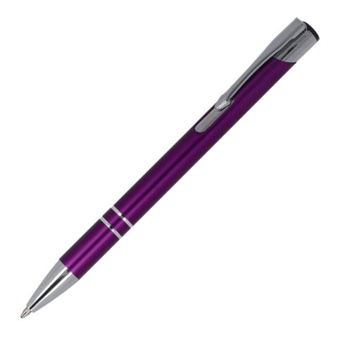 Werbeartikel Alicante matt R-AL schwarze Tinte – transparent violett – mit Logo bedruckt