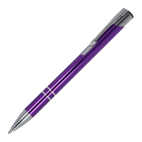 Werbeartikel Alicante glänzende R-AL blaue Tinte – transparent violett – mit Logo bedruckt