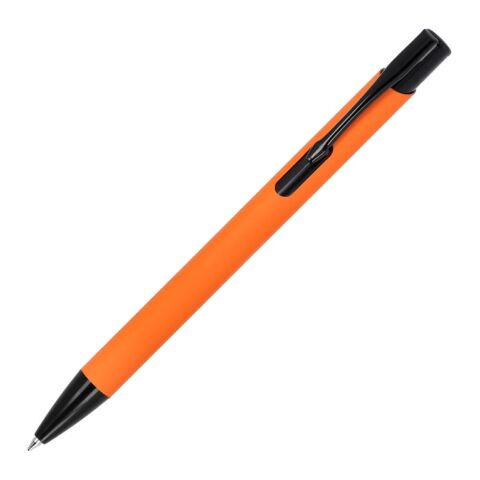 Werbeartikel Alicante Soft Touch R-AL blaue Tinte – orange-schwarz – mit Logo bedruckt