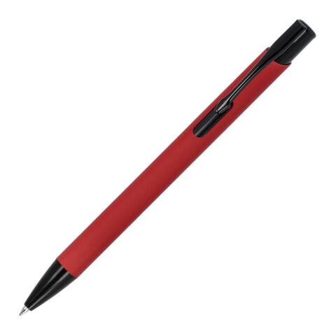 Werbeartikel Alicante Soft Touch R-AL schwarze Tinte – rot weiß-schwarz – mit Logo bedruckt