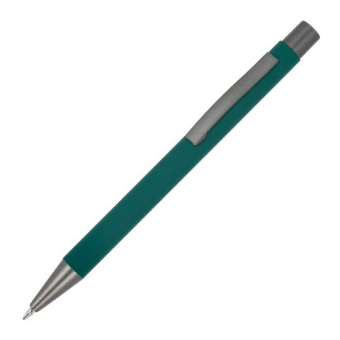 Werbeartikel New York Soft Touch R-AL blaue Tinte – dunkelgrün – mit Logo bedruckt