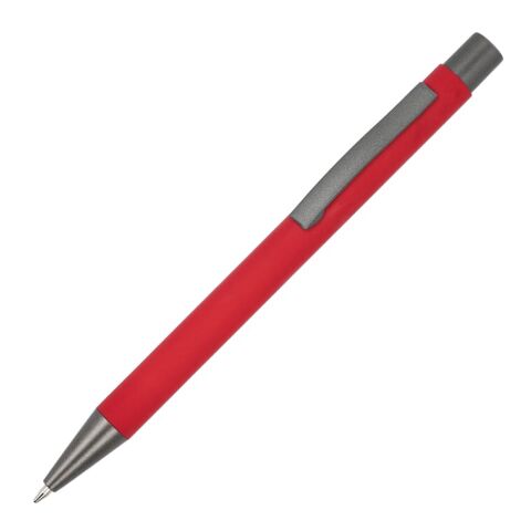 Werbeartikel New York Soft Touch R-AL schwarze Tinte – rot weiß – mit Logo bedruckt