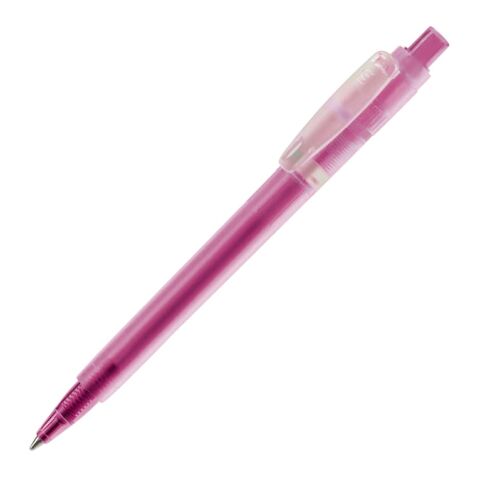 Werbeartikel Kugelschreiber Baron '03 Ice Frosty – rosa – mit Logo bedruckt