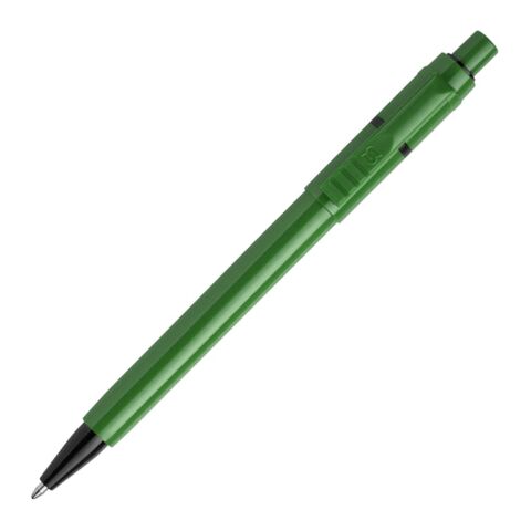 Kugelschreiber Baron Extra hardcolour Grün-Schwarz | 1-farbiger Siebdruck | 180° vom Clip | 45 mm x 25 mm | Nicht verfügbar