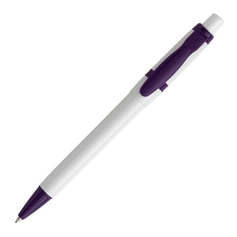 Kugelschreiber Olly hardcolour Weiss-Transparent Violett | ohne Werbeanbringung | Nicht verfügbar | Nicht verfügbar | Nicht verfügbar