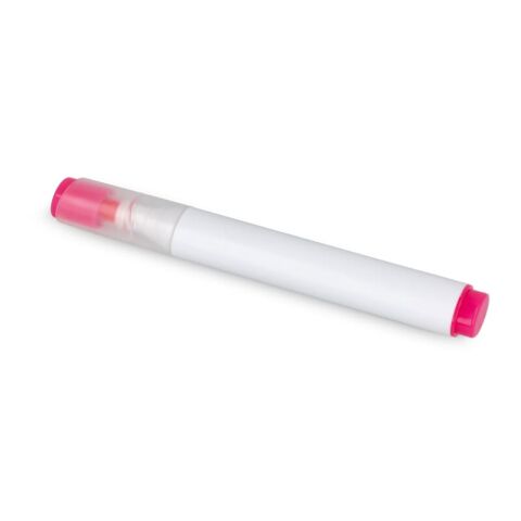 Werbeartikel Ovaler Textmarker – rosa – mit Logo bedruckt