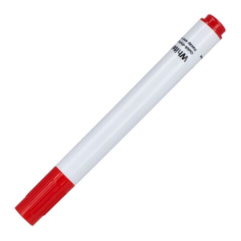 Werbeartikel Whiteboard-Marker – rot weiß – mit Logo bedruckt