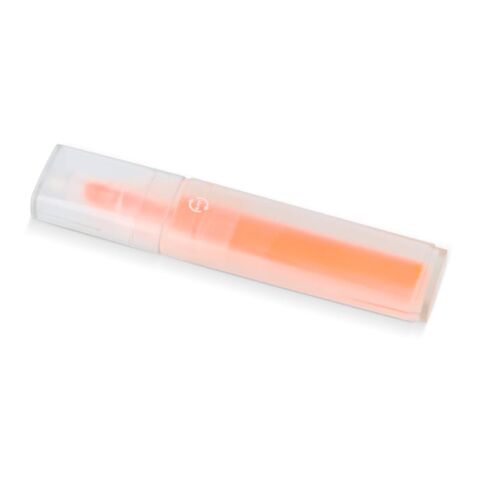 Werbeartikel R-PET Textmarker – orange – mit Logo bedruckt
