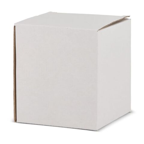 Werbeartikel FSC-zertifizierte Geschenkbox für Kaffeebecher, Made in Europe & vollflächiger Digital-Eco-Druck – weiß – mit Logo bedruckt
