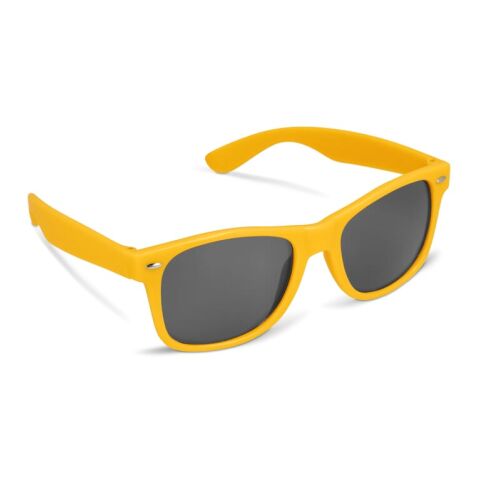 Werbeartikel Sonnenbrille Justin UV400 – Gelb – mit Logo bedruckt