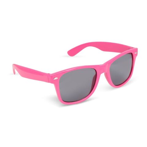 Werbeartikel Justin RPC-Sonnenbrille UV400 – Rosa – mit Logo bedruckt