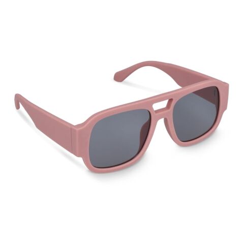 Bastian Sonnenbrille UV400 Pastellrosa | 1-farbiger Tampondruck | 1 cm vom linken Scharnier | 50 mm x 15 mm