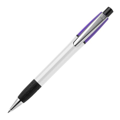 Kugelschreiber Semyr Grip Colour hardcolour Weiss-Transparent Violett | ohne Werbeanbringung | Nicht verfügbar | Nicht verfügbar | Nicht verfügbar
